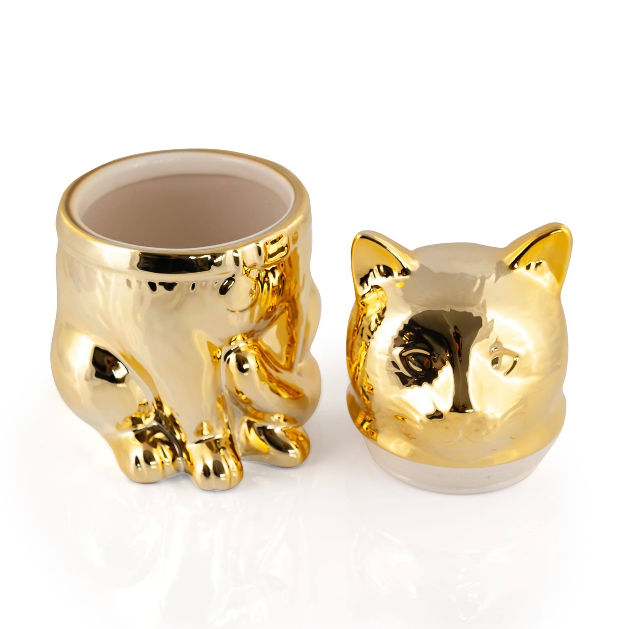 Alt View 10. Marvel - Marvel’s Captain Marvel Goose Gold Electroplated Ceramic Cookie Jar - Gold.