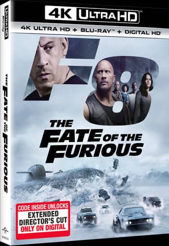 Front. The Fate of the Furious   - 4K Blu-Ray.