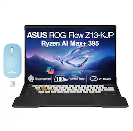 ASUS - ROG Flow Z13-KJP 2-in-1 Laptop 13.4 WQXGA Display (Ryzen AI Max+ 395, Win 11 Pro) w/Dockztorm Wireless Mouse - Gold