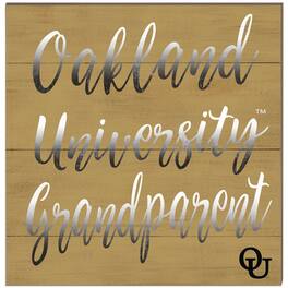 Jardine - Oakland Golden Grizzlies 10'' x 10'' Grandparent Plaque - Gold