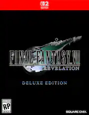 CB2 NINTENDO SWITCH
FINAL FANTASY VII REVELATION
DELUXE EDITION
RATING PENDING RP ESRB
SQUARE ENIX