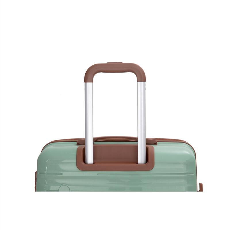 Alt View 1. HTUTWOO - 5-Piece Luggage Set -PP Hardshell Luggage Set with TSA Lock Durable Spinner Wheels,20/24/28" + Travel Bag & Toiletry Bag - Green.