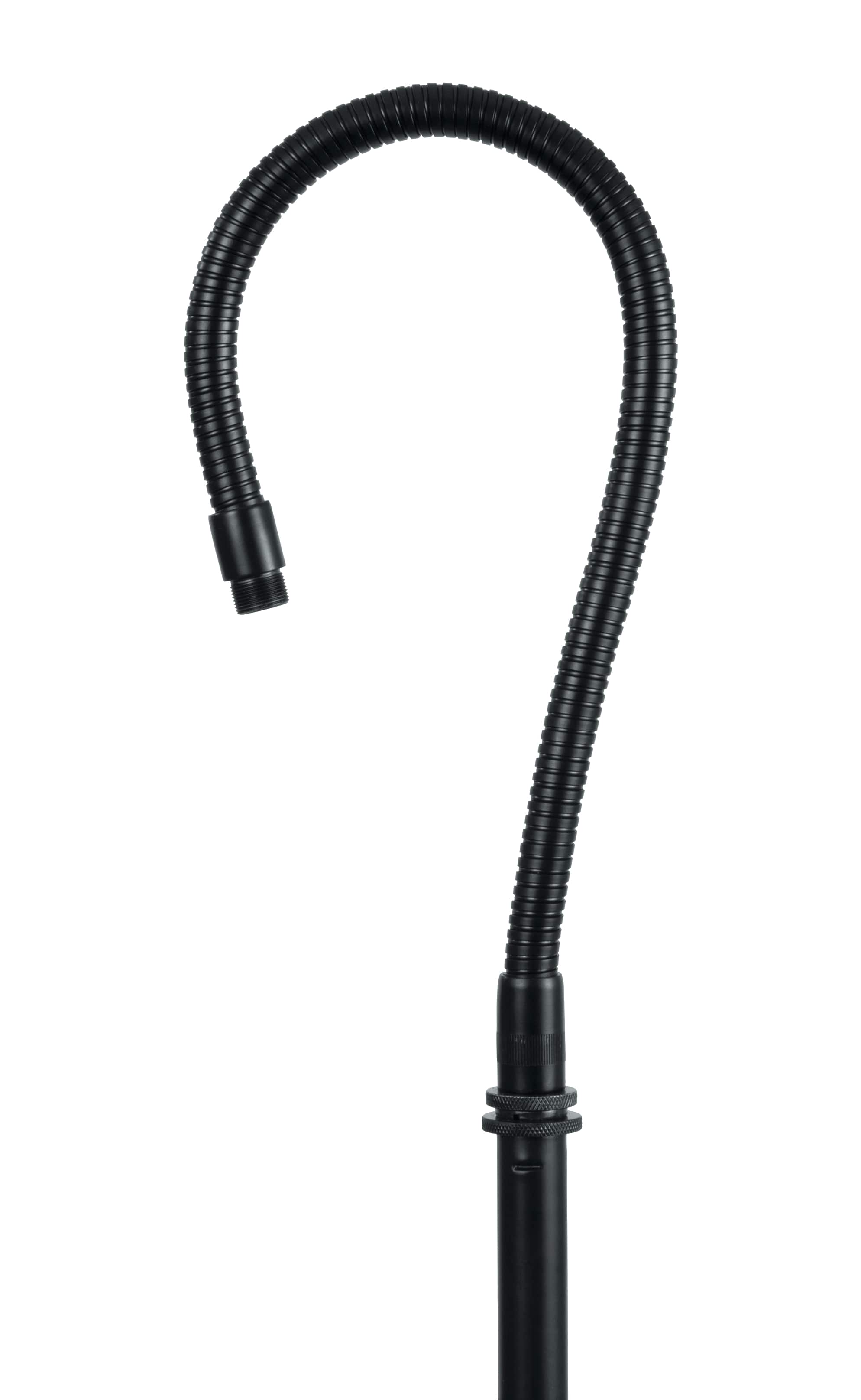 Gator Frameworks - 19" Gooseneck Mic Stand Adapter with Flexible Neck and Male/Female Threaded Ends, Great for Stage & Desktop Applications