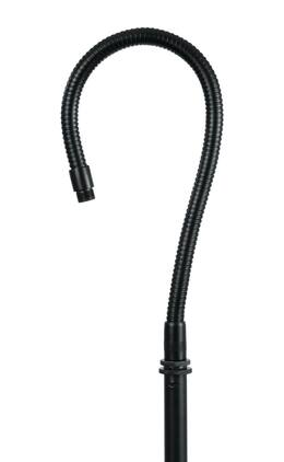 Gator Frameworks - 19" Gooseneck Mic Stand Adapter with Flexible Neck and Male/Female Threaded Ends, Great for Stage & Desktop Applications