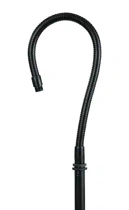 Front. Gator Frameworks - 19" Gooseneck Mic Stand Adapter with Flexible Neck and Male/Female Threaded Ends, Great for Stage & Desktop Applications.