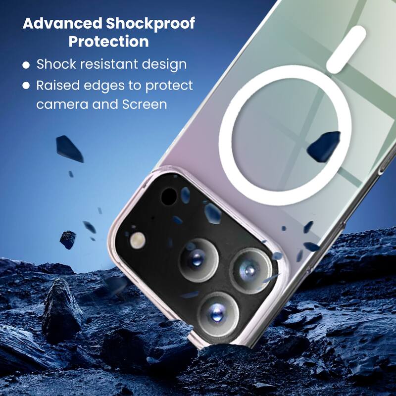 Advanced Shockproof Protection

- Shock resistant design
- Raised edges to protect camera and Screen