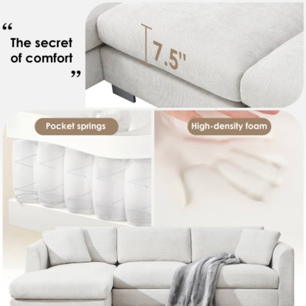 "The secret of comfort" 7.5" Pocket springs High-density foam