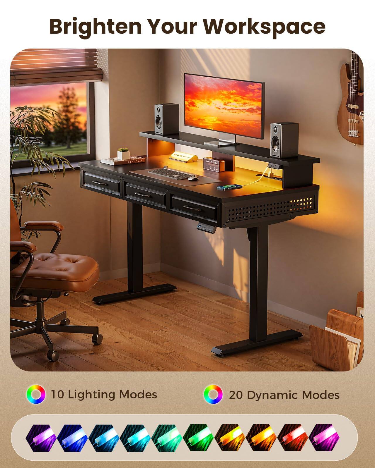 Brighten Your Workspace

10 Lighting Modes

20 Dynamic Modes