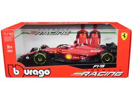 Bburago - Ferrari F1-75 #16 Charles Leclerc "Ferrari Racing" Formula One F1 (2022) "Formula Racing" Series 1/18 Diecast - Red