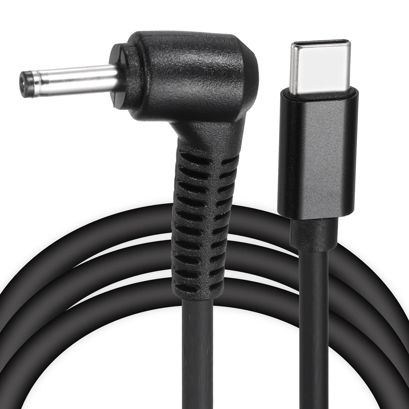 Unique Bargains - 5FT USB C to DC 3.5x1.35mm PD Charging Cable, 20V/3A 60W, for Router, Camera, TV Box, Desk Lamp - Black