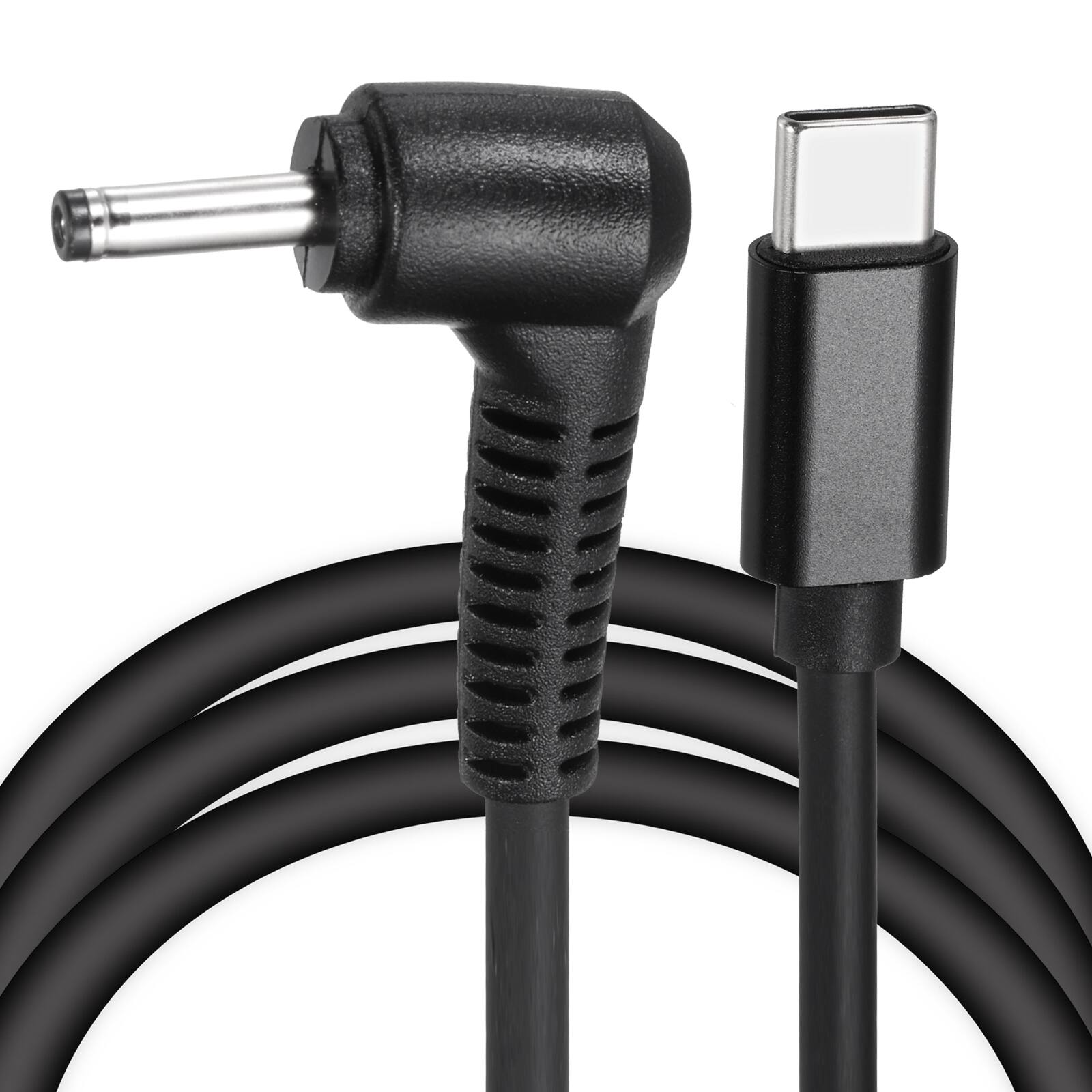 Front. Unique Bargains - 5FT USB C to DC 3.5x1.35mm PD Charging Cable, 20V/3A 60W, for Router, Camera, TV Box, Desk Lamp - Black.