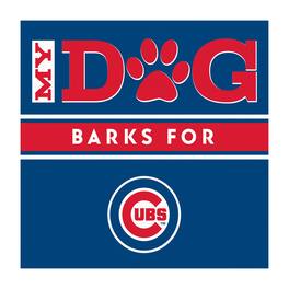 Imperial - Chicago Cubs 10" x 10.5" Dog Barks Wall Art - Multicolor