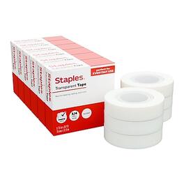Staples - Tape Refill, 3/4" x 36 yds., 6 Rolls/Pack - Transparent