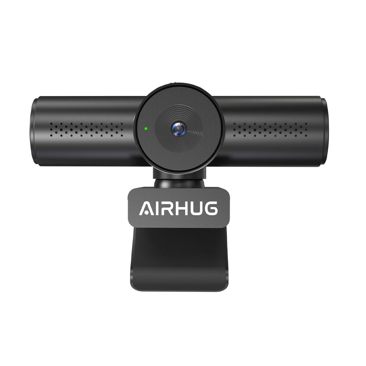 Front. AIRHUG - 4K 30fps Webcam with Dual Mics & Privacy Cover for PC, Sony 16MP Sensor, PDAF Autofocus,  63° Focused View.