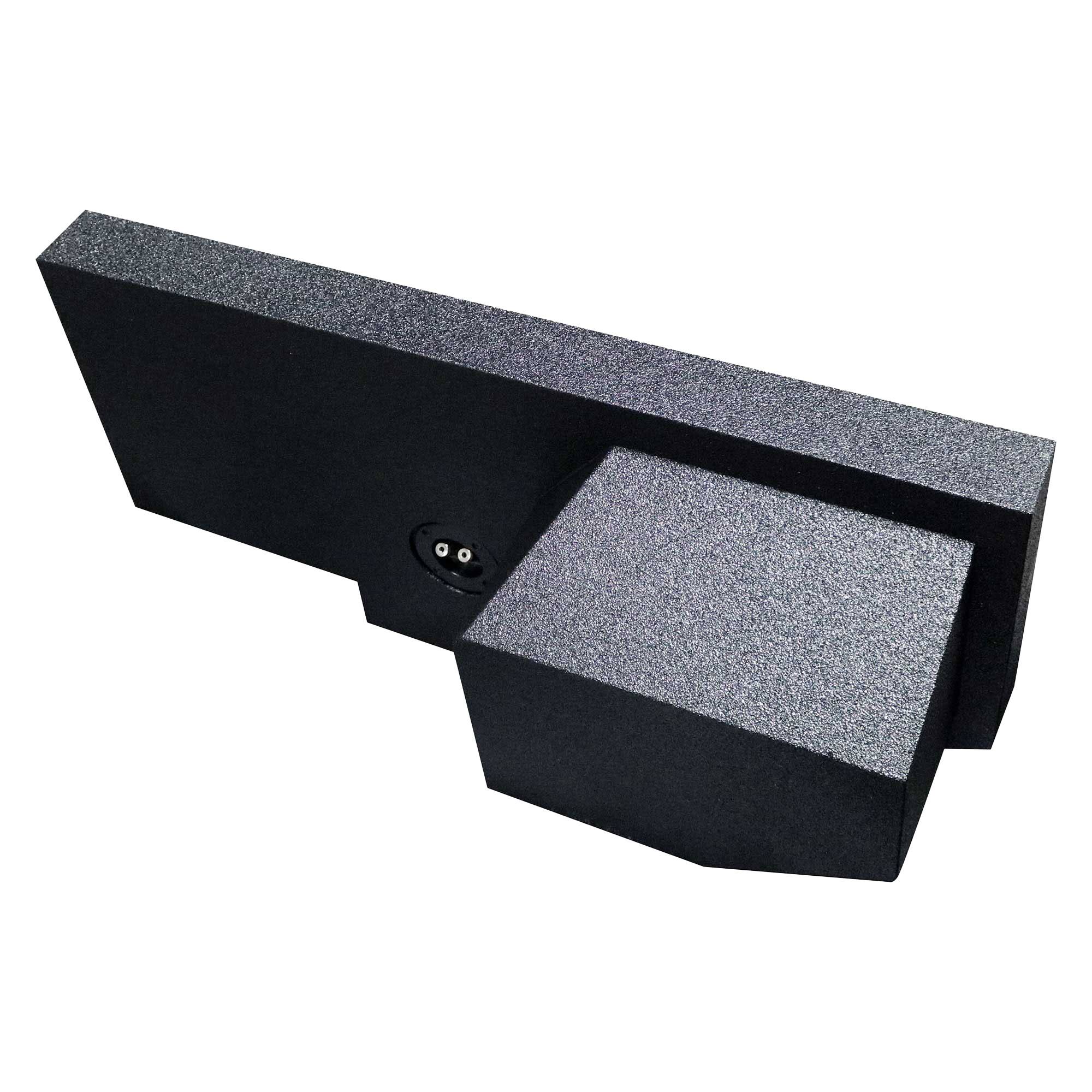 Alt View 4. QPower - QPower Single 10" Sub Box for Dodge Ram Crew Cab & Quad Cab 02-18, Classic 19-22 - BED LINER BLACK.