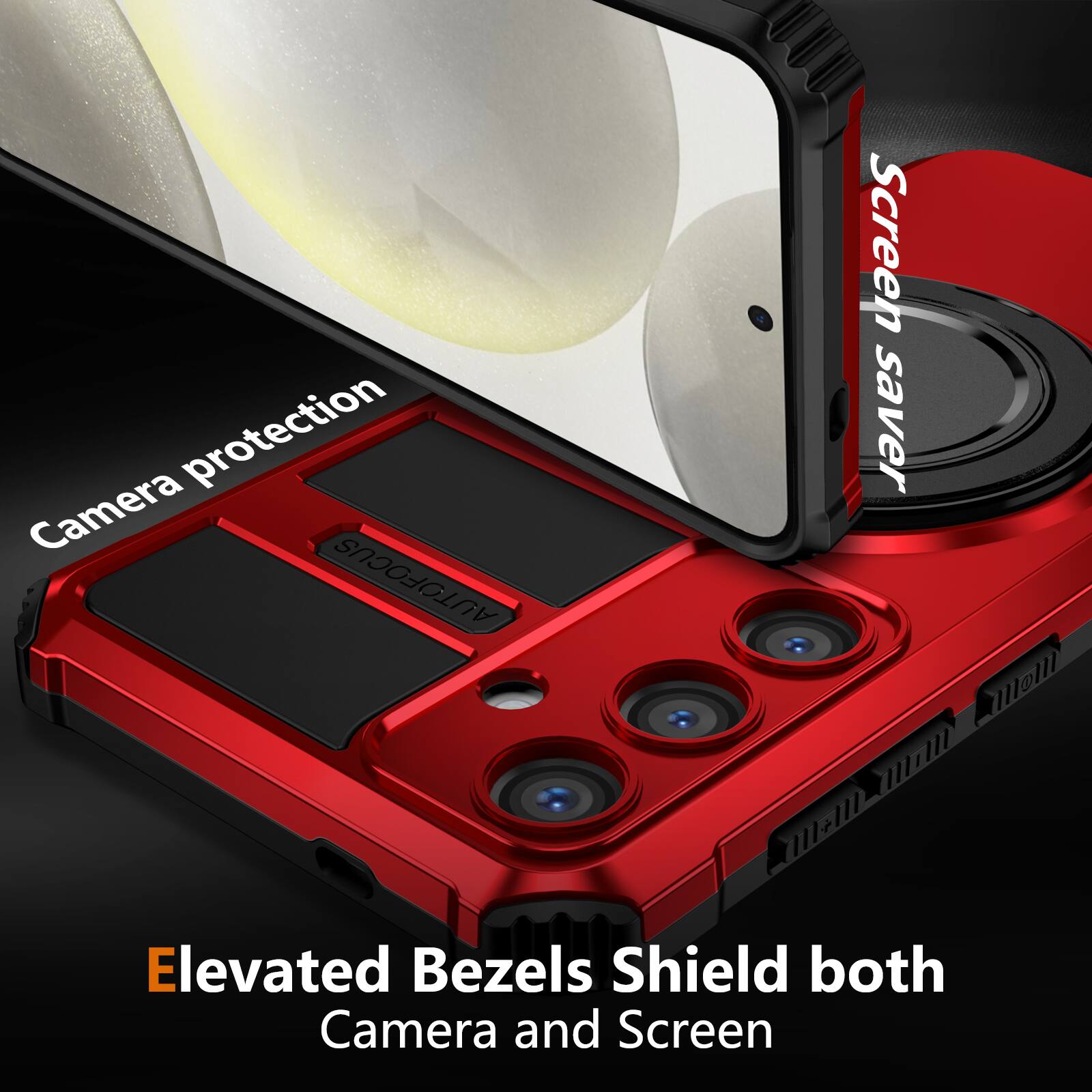 - Camera protection
- Screen saver
- Elevated Bezels Shield both Camera and Screen