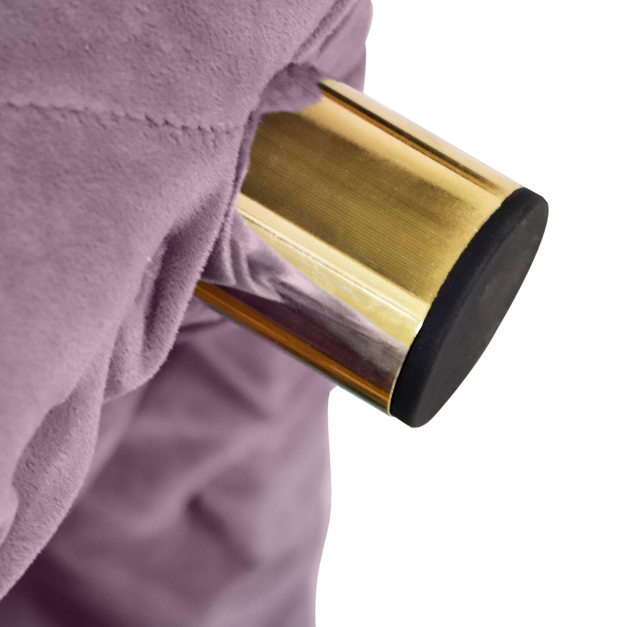 Alt View 2. GOODSILO - Modern Velvet Upholstered Ottoman with Storage, Versatile Foot Stool and End Table for Living Room and Bedroom - Purple.