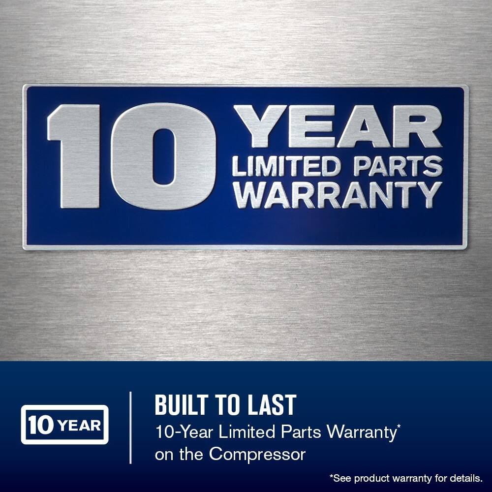 YEAR 10 WARRANTY LIMITED PARTS 10 YEAR BUILT TO LAST 10-Year Limited Parts Warranty on the Compressor *See product warranty for details.