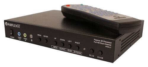 Front Standard. Elite Screens - Airflex5D Dual-Channel Circular Passive 3D Processor.