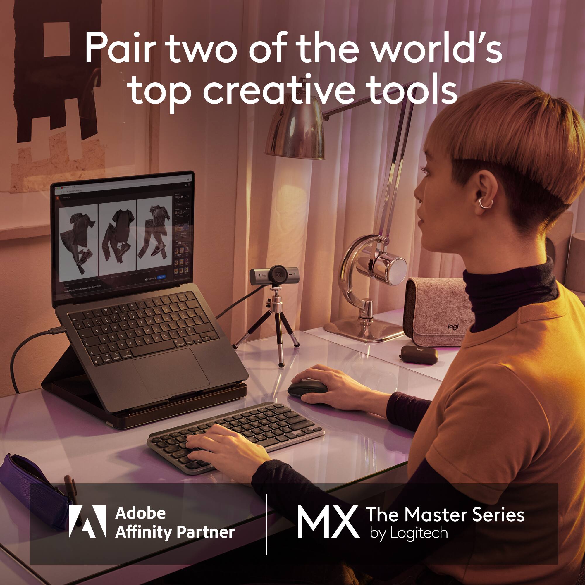 Pair two of the world's top creative tools: Adobe Affinity Partner and The Master Series MX by Logitech.