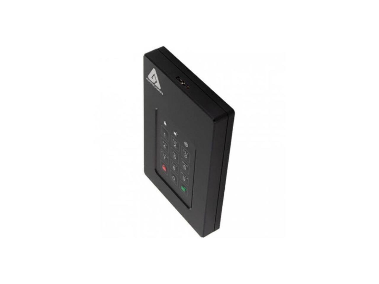Alt View 4. Apricorn - Apricorn Aegis Fortress 4 TB Hard Drive - External - USB 3.0 - Black.