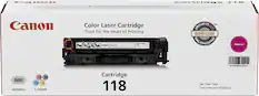 Front. Canon - 118 Toner Cartridge - Magenta.