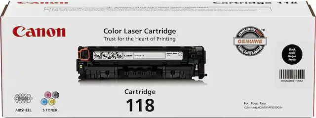 Front. Canon - 118 Toner Cartridge - Black.