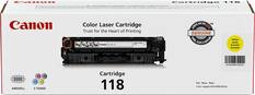 Front. Canon - 118 Toner Cartridge - Yellow.