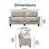Alt View 1. Serta - Palisades Modern 3-Seat - Straight Arm - Fabric Sofa - 73" - Light Gray.