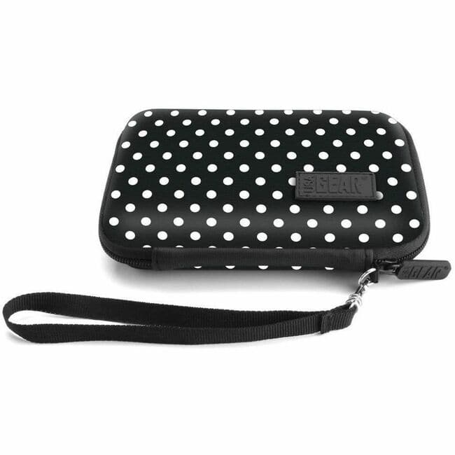 Accessory Power - USA Gear Carrying Case Rugged Electronic Device - Water Resistant Exterior, Scratch Resistant Exterior - Polka Dot
