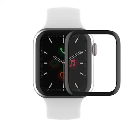 Front. Belkin - TrueClear Curve Screen Protector for Apple Watch Series 6/SE/5/4 (44mm) - Clear.