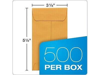 3 1/8"  
5 1/2"  
500 PER BOX
