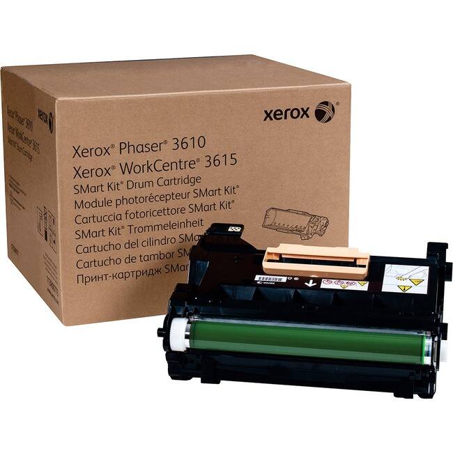 Xerox Phaser 3610  
Xerox WorkCentre 3615  
Smart Kit Drum Cartridge  
Module photorécepteur Smart Kit  
Cartuccia fotoricettore Smart Kit  
Smart Kit Trommel Einheit  
Cartucho del cilindro SM  
Cartucho de tambor SM