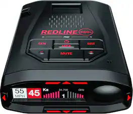 Escort - Redline 360c Radar Detector System, works with Apple CarPlay/Android Auto - Black