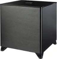 MartinLogan - Dynamo Foundation 12, 12” Sealed, Powered Subwoofer, with Magnitude MT-700 Amplifier, DSP-Optimized, and Wireless Ready - Brushed Black - Front_Zoom