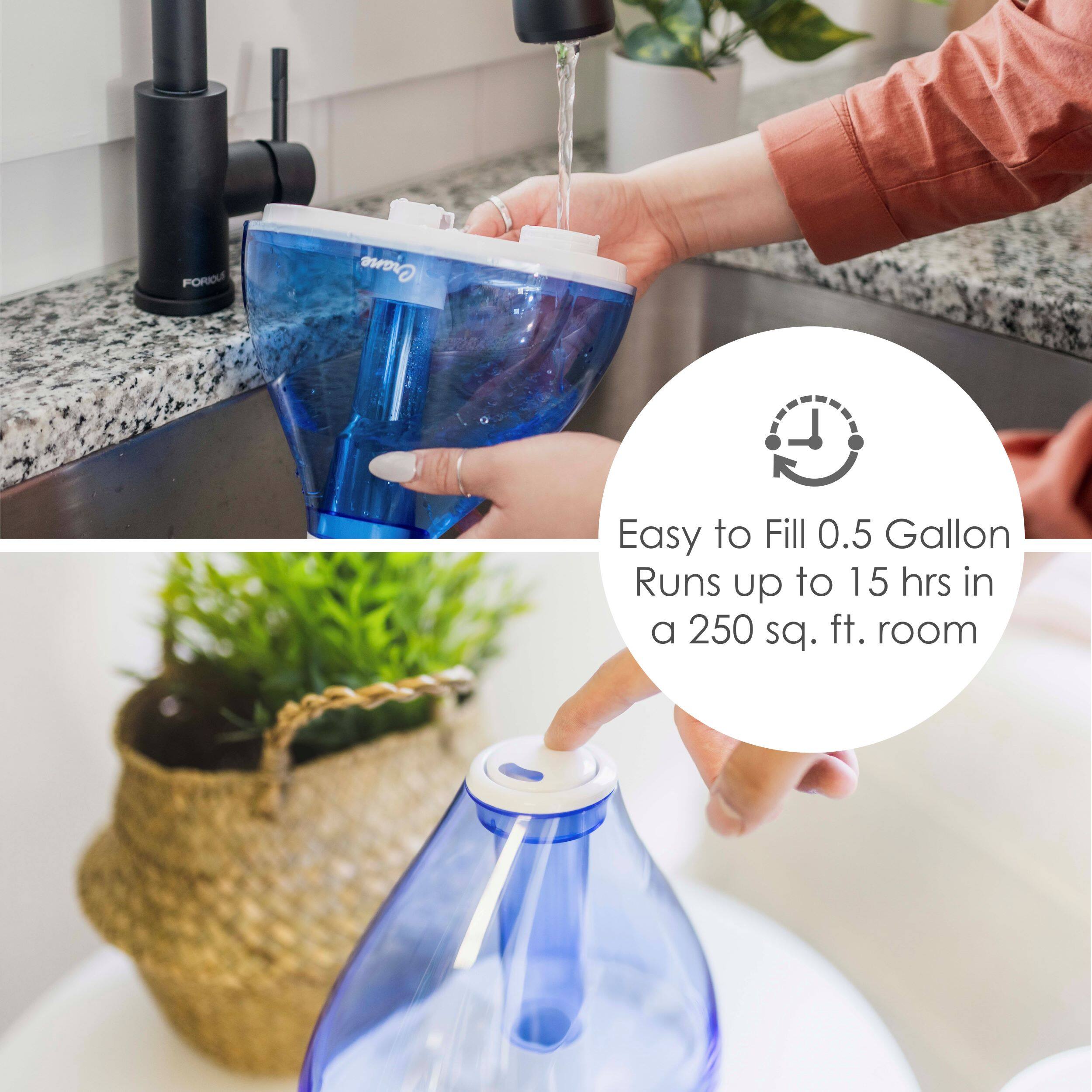 PORIOU Crano Easy to Fill 0.5 Gallon Runs up to 15 hrs in a 250 sq. ft. room