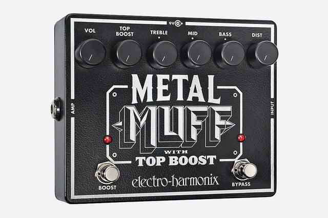 METAL MUFF WITH TOP BOOST
electro-harmonix
VOL
TOP BOOST
TREBLE
MID
BASS
DIST
BOOST
BYPASS
9V
INPUT
OUTPUT