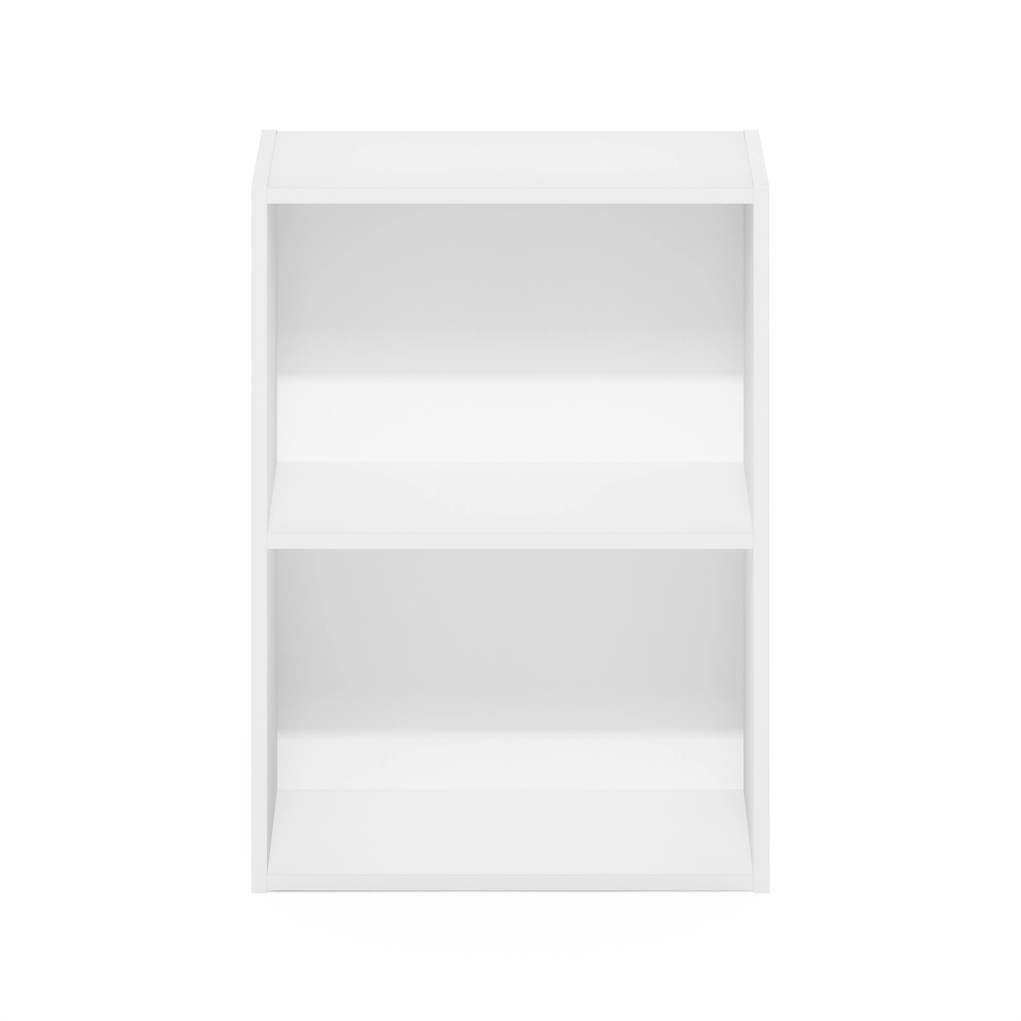 Alt View 1. Furinno - Luder 2-Tier Open Shelf Bookcase - White.