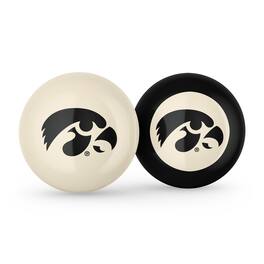 Imperial - Iowa Hawkeyes Logo Cue Ball & 8 Ball Combo Set - White