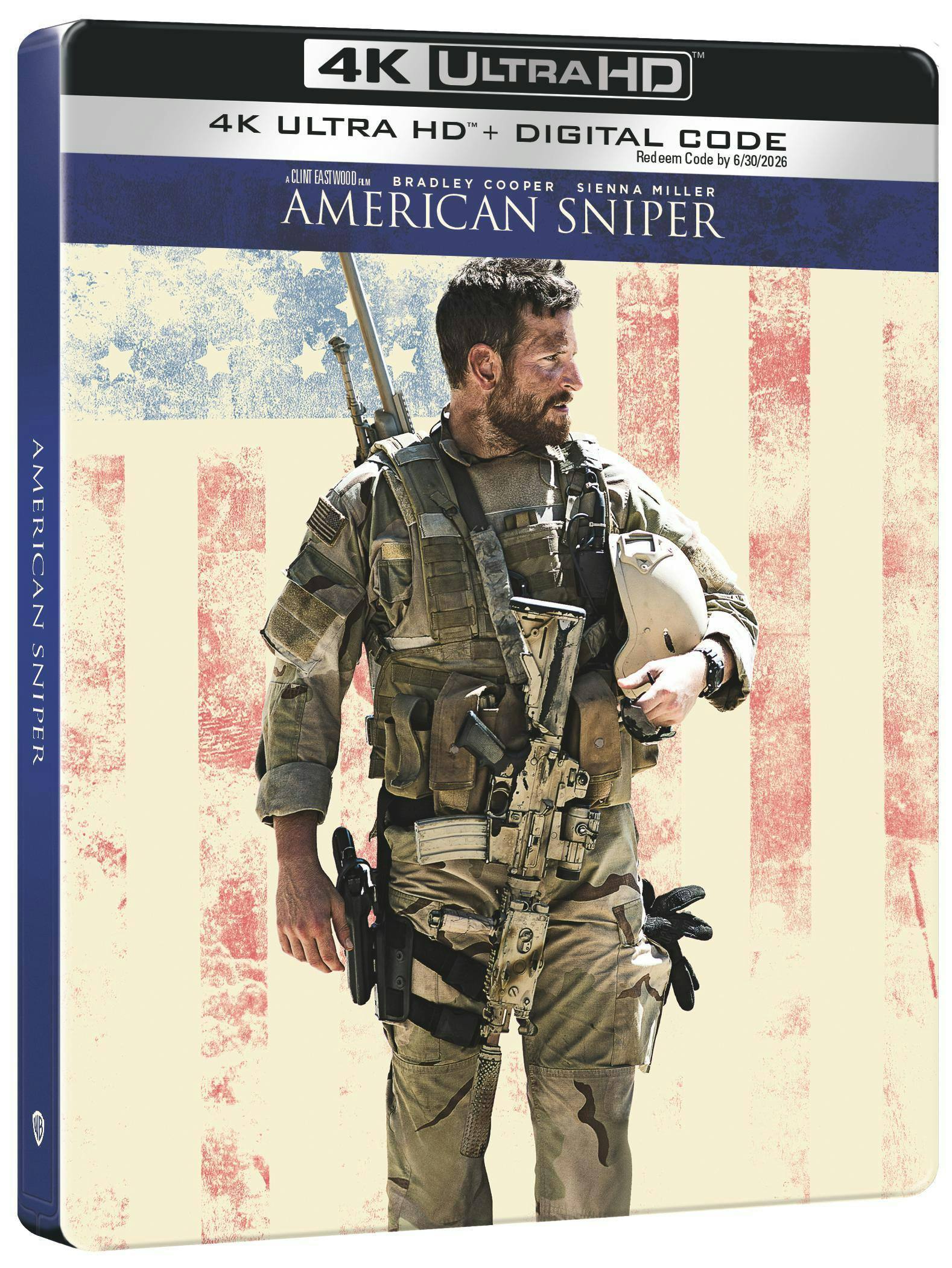 Back. American Sniper (Steelbook)   - 4K Blu-Ray.