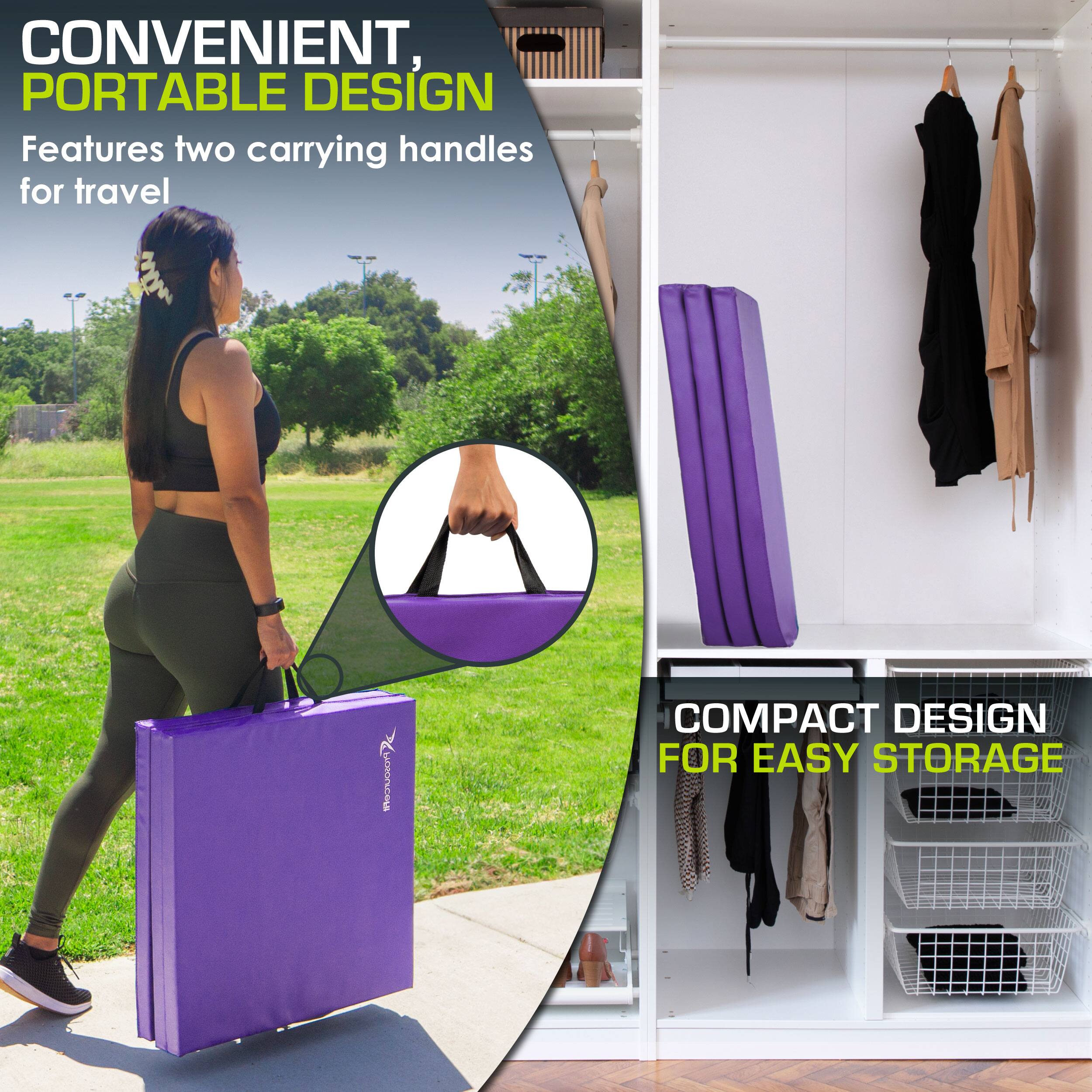 CONVENIENT, PORTABLE DESIGN
COMPACT DESIGN FOR EASY STORAGE