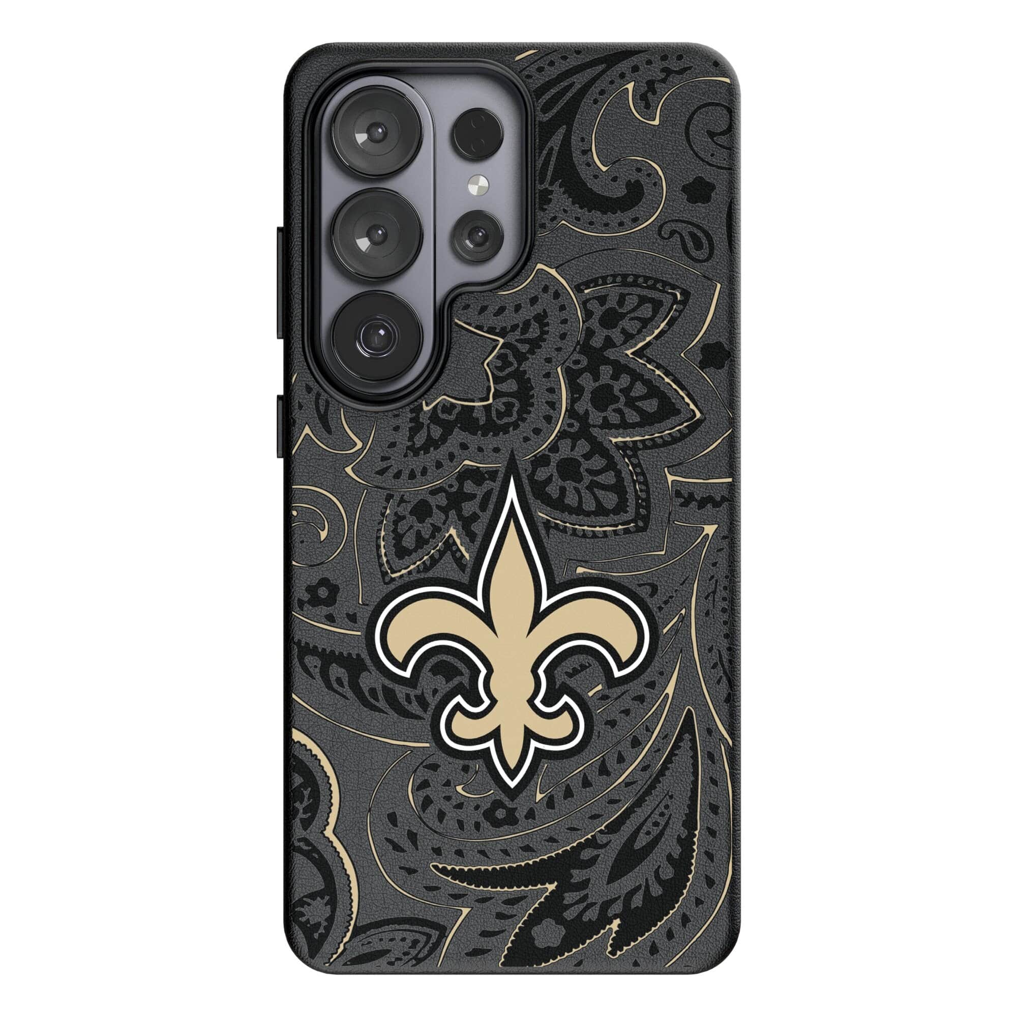 Keyscaper - NFL - New Orleans Saints Paisley Galaxy Magnetic Bump Case - S25 Plus - Black price history on PriceWatchPro