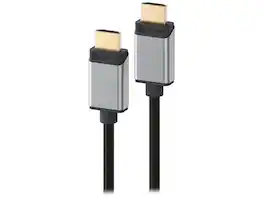 Alogic - SSULHD01-SGR 3.28 ft. (1m) Space Grey Slim Super Ultra 8K HDMI to HDMI Cable - Male to Male Male to Male