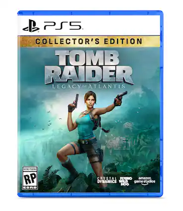 PS5 - COLLECTOR'S EDITION TOMB RAIDER LEGACY OF ATLANTIS RATING PENDING RP ESRB CRYSTAL DYNAMICS WILD amazon game studios - RP (Rating Pending)