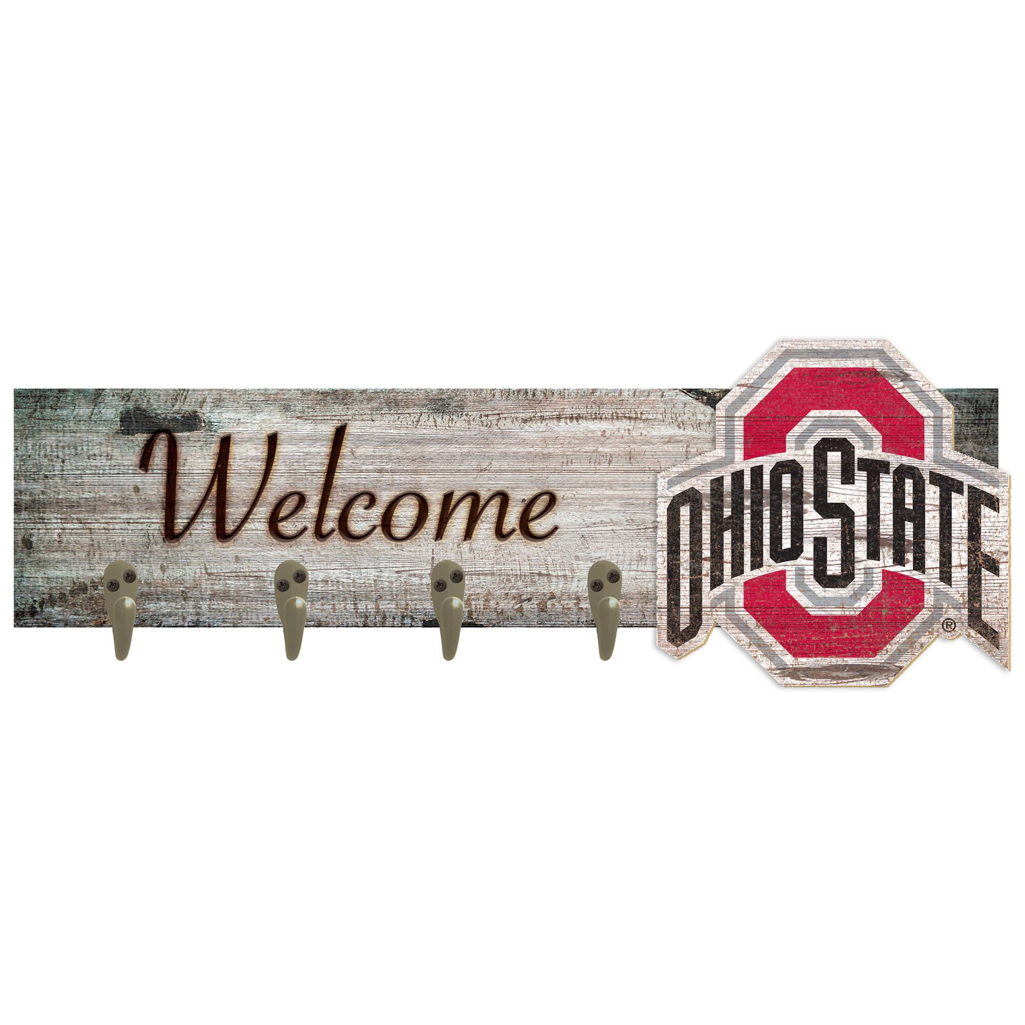 Ohio State Buckeyes 24" x 6" Mounted Coat Hanger