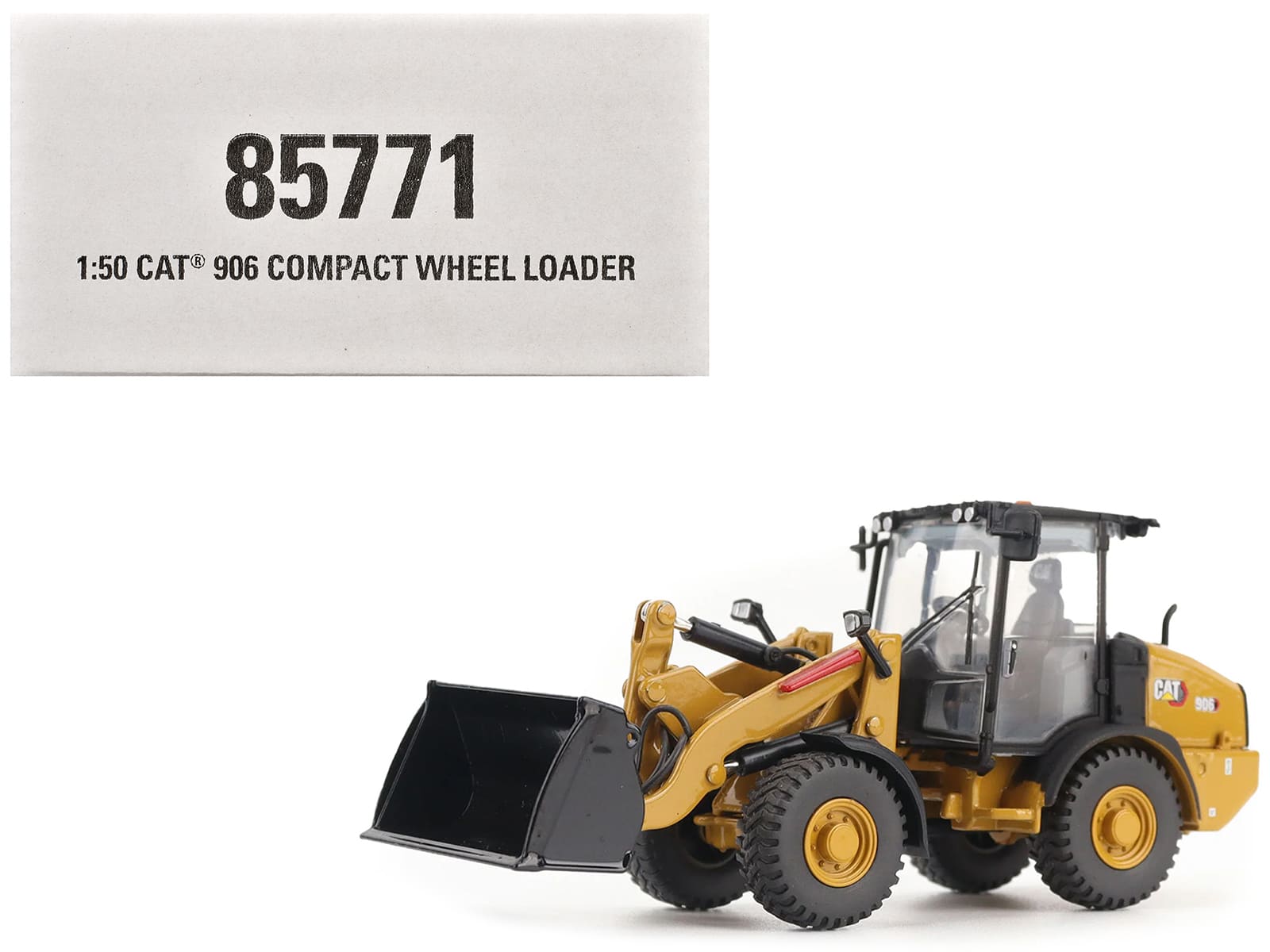"CAT Caterpillar 906 Compact Wheel Loader Yellow with Operator ""High Line Series"" 1/50 Diecast Model by Diecast Masters" price history on PriceWatchPro