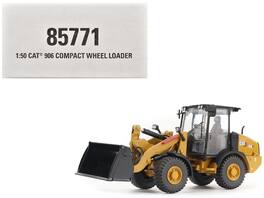 CAT Caterpillar 906 Compact Wheel Loader Yellow with Operator "High Line Series" 1/50 Diecast Model by Diecast Masters - Yellow