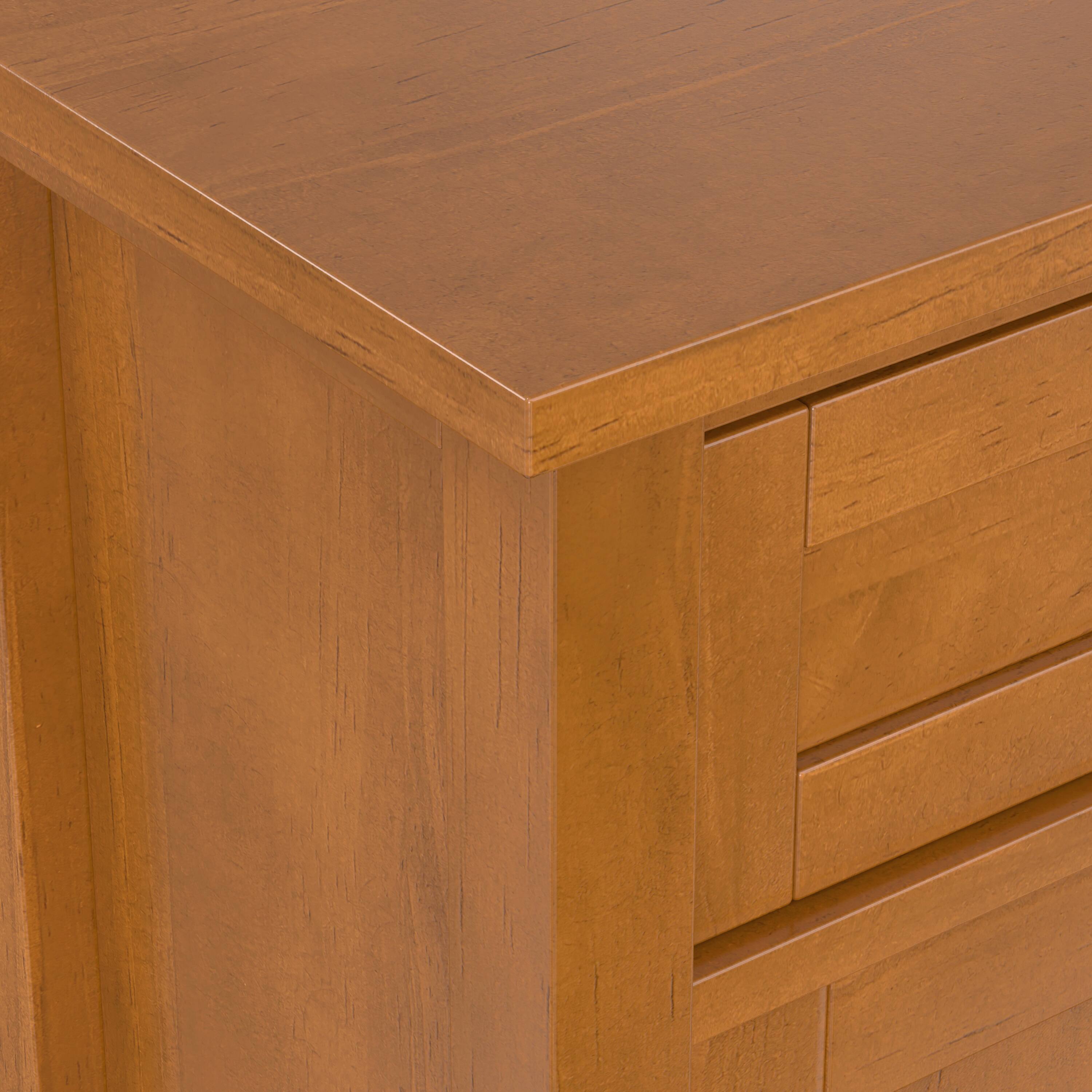 Alt View 4. Simpli Home - Simpli Home Warm Shaker SOLID WOOD 36 inch Wide Transitional Entryway Storage Cabinet in Light Golden Brown - Light Golden Brown.