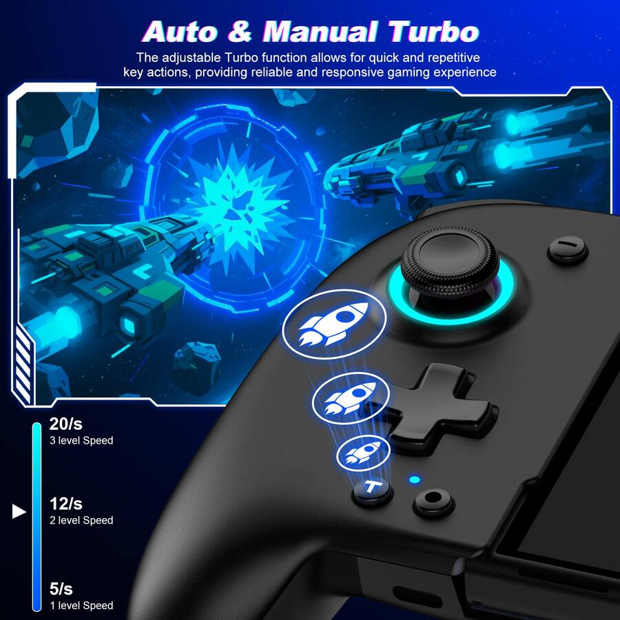 Poddle Buttons Controller Dazzling Pops controllers for switch oled accessories controller joypad ...