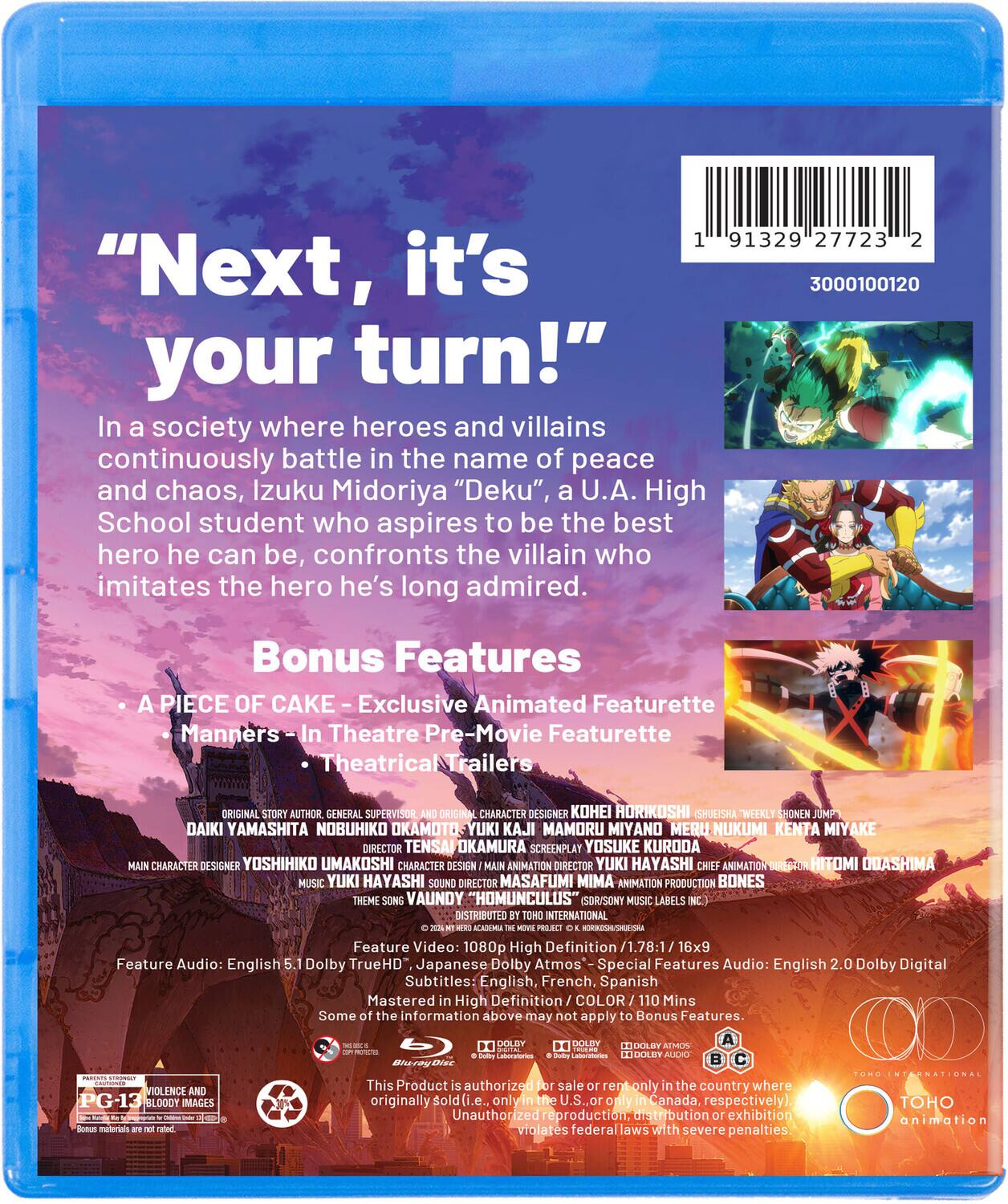 Alt View 1. MY HERO ACADEMIA: YOU'RE NEXT [Blu-ray].